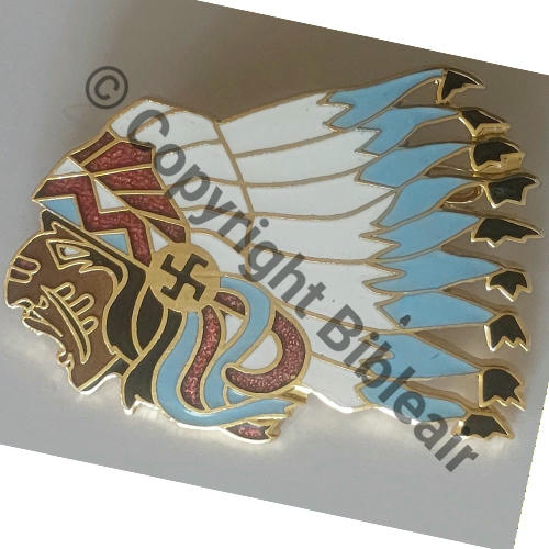 124 FAUX A1105 1980 SPA.124 FAUX CUICH 1eDRILLE 2.4 SIOUX  SM Bol fenetre oval Dos lisse irreg scintillant SNH Src.tginsignes 102Eur09.25 